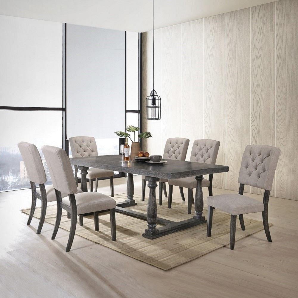 ACME Bernard Side Chair Set of 2 – detail – Lusso Furniture Miami