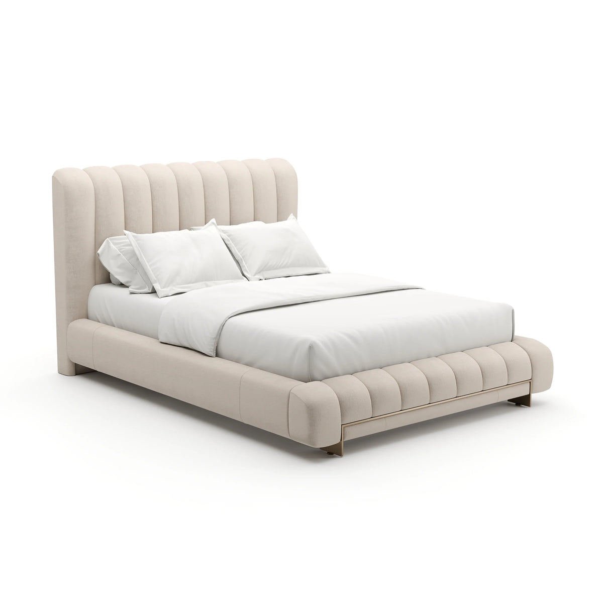 Caracole Well Balanced Bed – side view – Lusso Furniture Miami