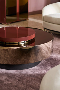 Caracole Radius Accent Table – side view – Lusso Furniture Miami