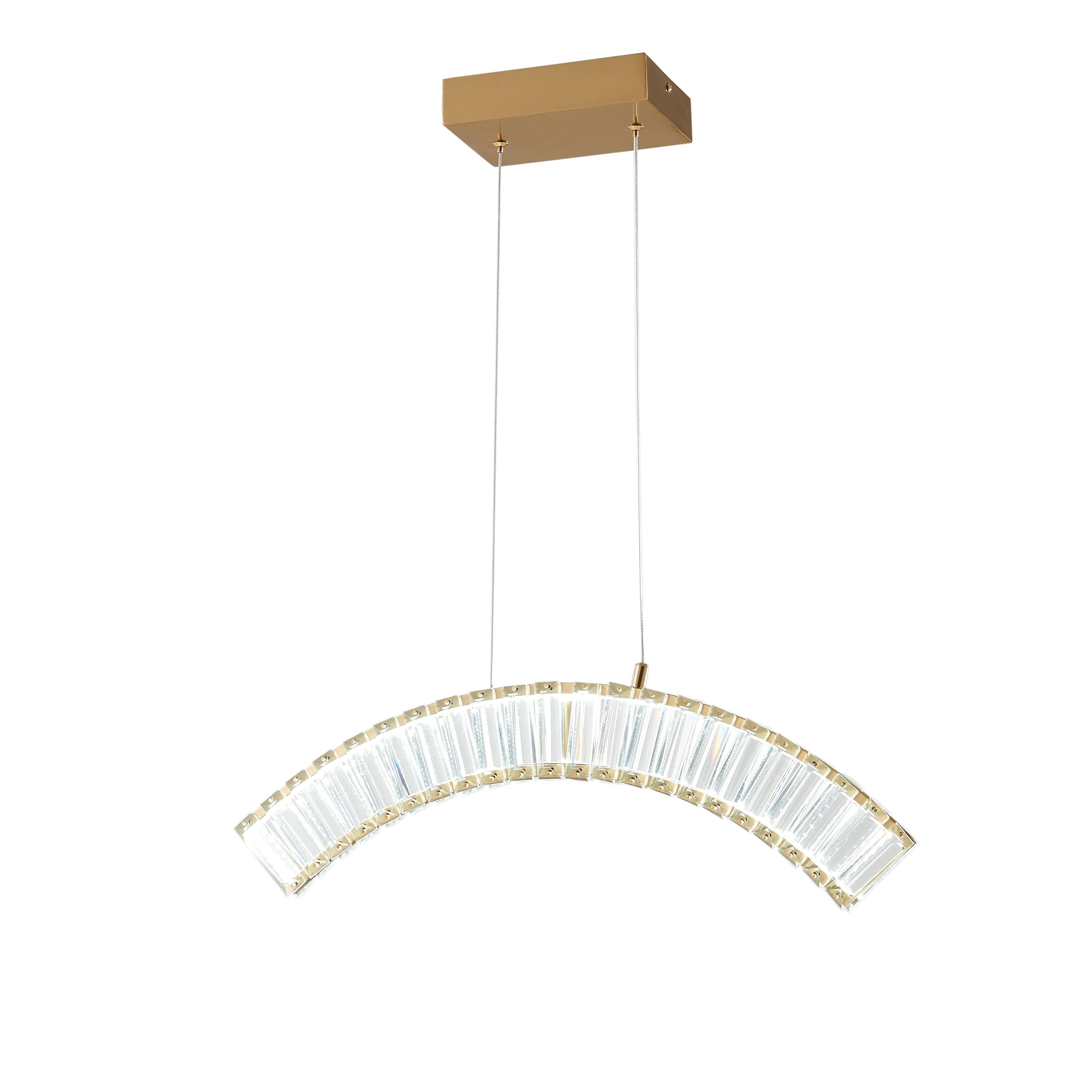 Sanford Brushed Gold 11 Watt Chandelier