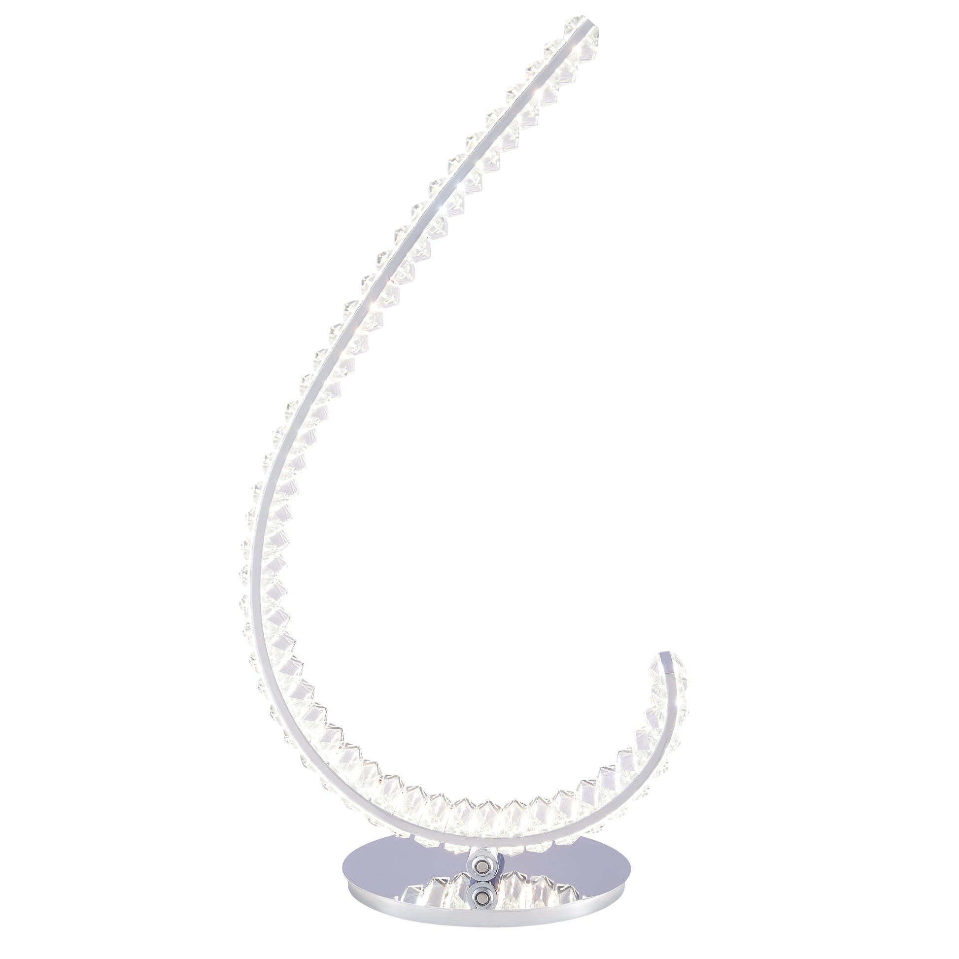 Grace Crystal 16W Table Lamp // Touch & Dimmable (R Chrome)-1