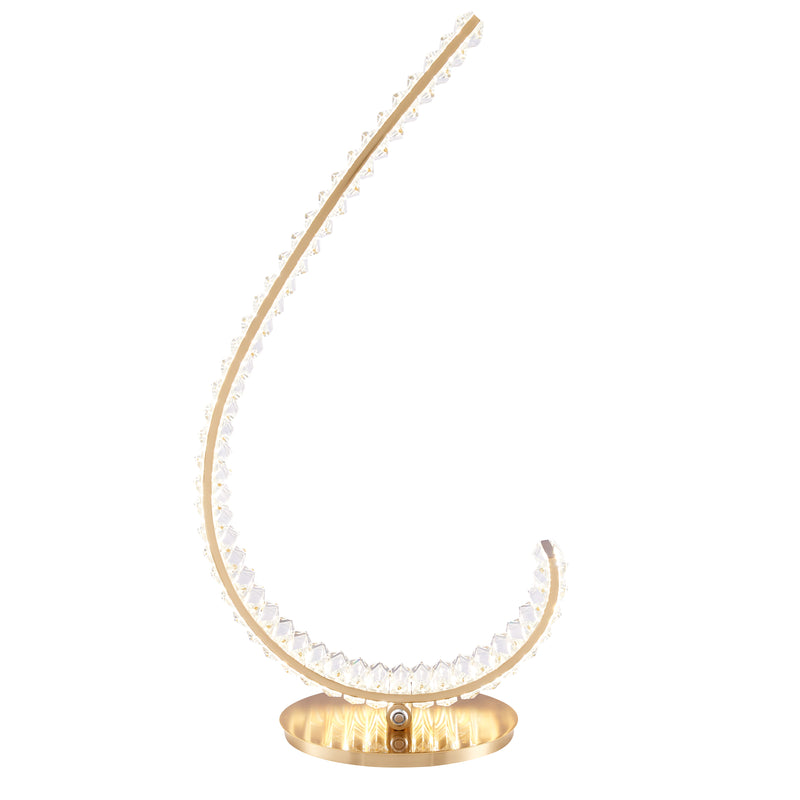 Grace Crystal 16W Table Lamp // Touch & Dimmable (R Gold)-zoom-
