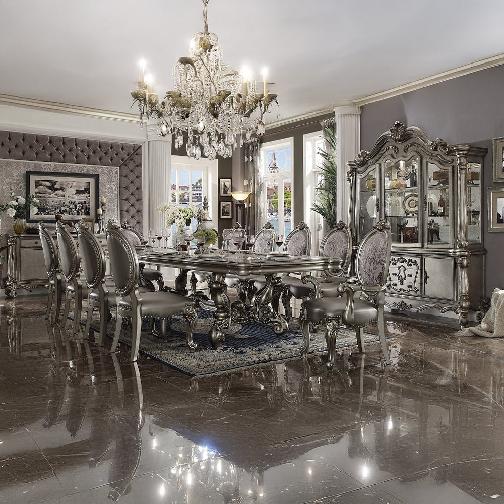 ACME Versailles Dining Table – side view – Lusso Furniture Miami