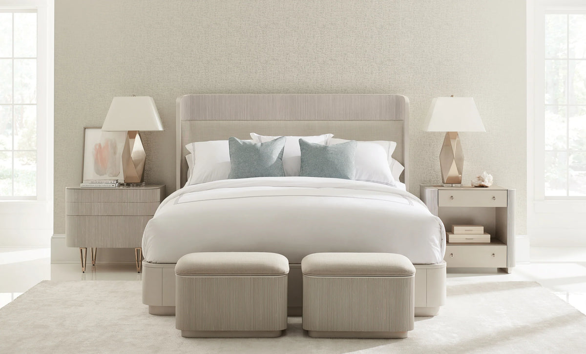 Caracole Love Closed Nightstand – room setting – Lusso Furniture Miami