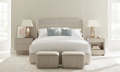 Caracole Love Ottoman – angle view – Lusso Furniture Miami