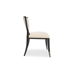 Caracole Ivory First Chair – side view – Lusso Furniture Miami