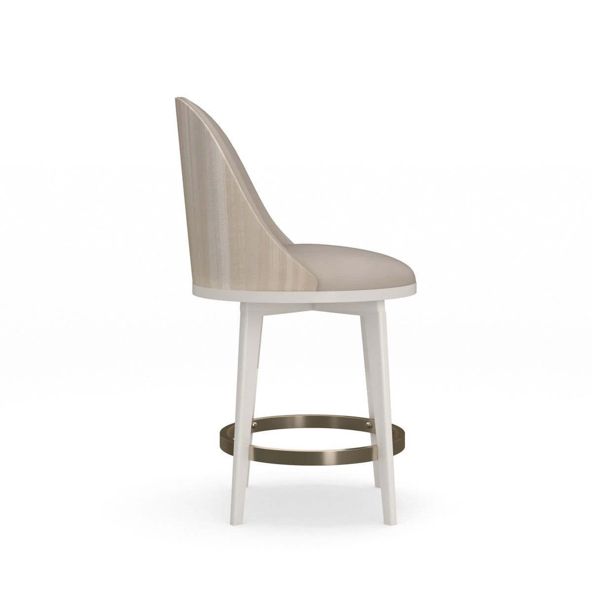 Caracole Another Round Counter Stool – alternate view – Lusso Furniture Miami
