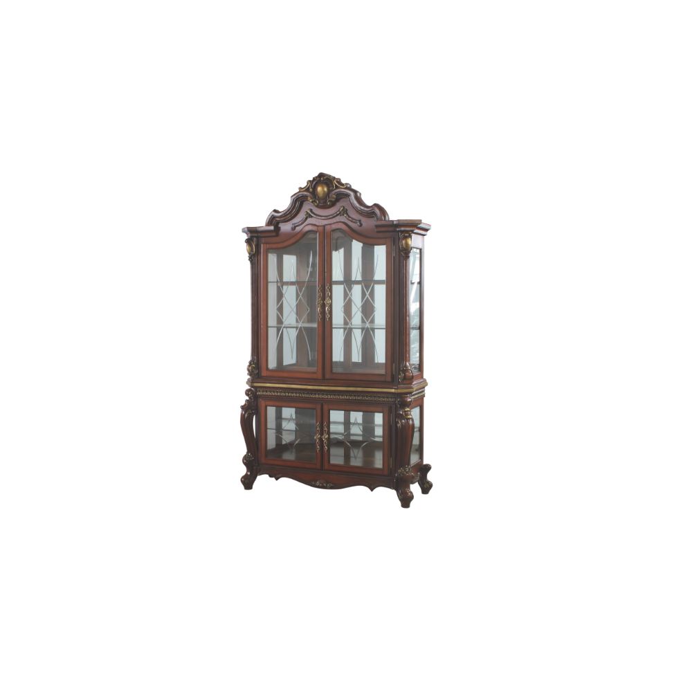 ACME Picardy Curio Cabinet – front view – Lusso Furniture Miami