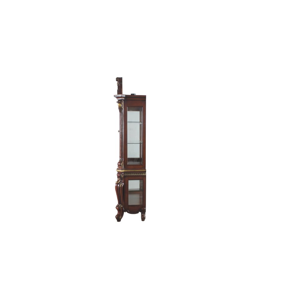 ACME Picardy Curio Cabinet – side view – Lusso Furniture Miami