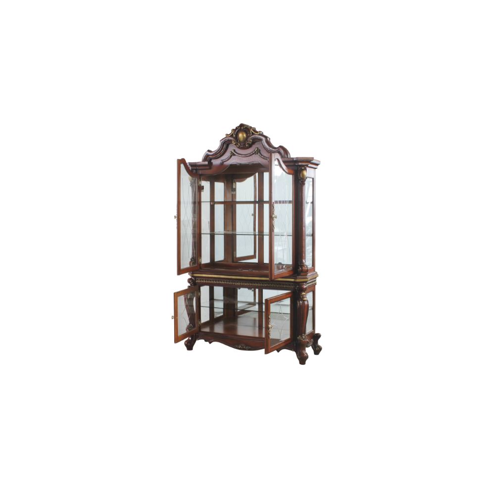 ACME Picardy Curio Cabinet – room setting – Lusso Furniture Miami
