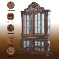 ACME Picardy Curio Cabinet – top view – Lusso Furniture Miami