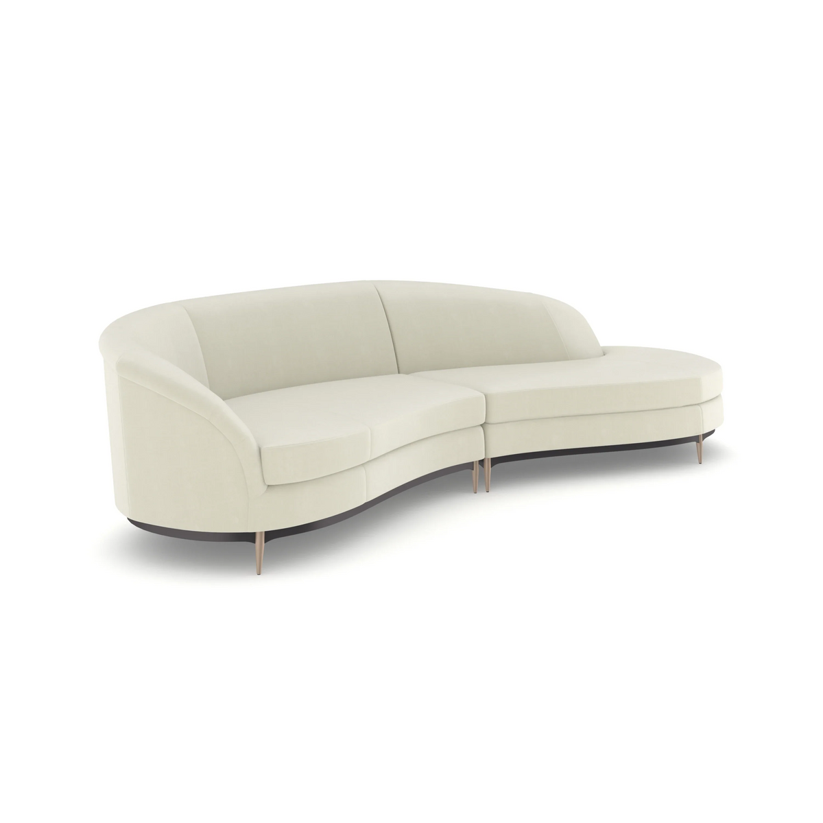 Caracole Three's Company Sectional – finish detail – Lusso Furniture Miami