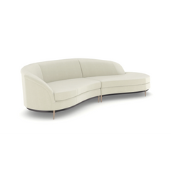 Caracole Three's Company Sectional – finish detail – Lusso Furniture Miami