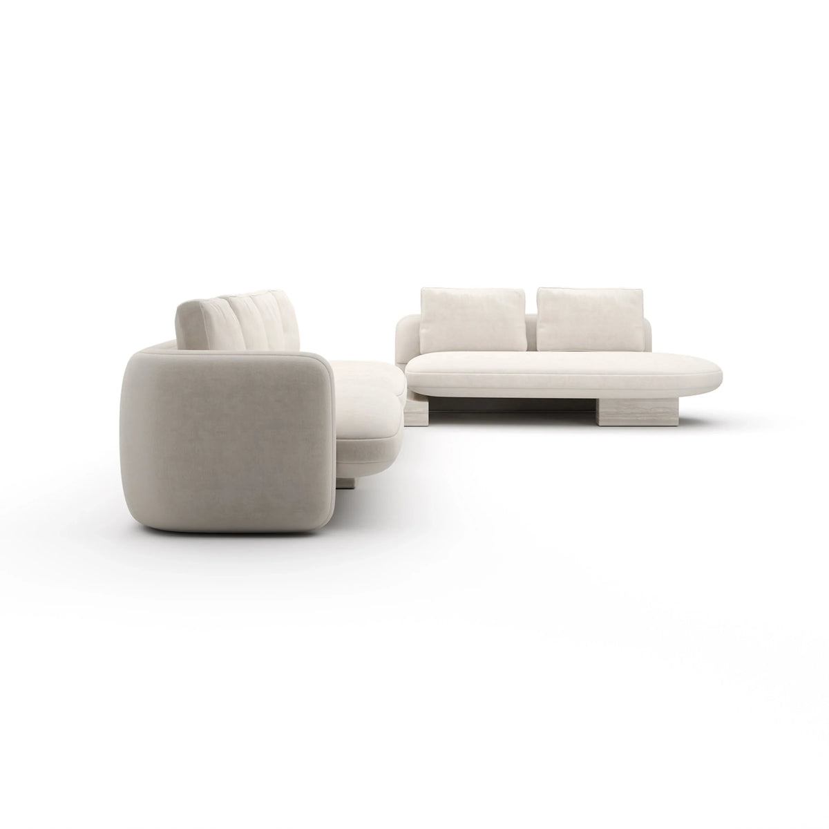 Caracole Overlap Sectional – view 65 – Lusso Furniture Miami