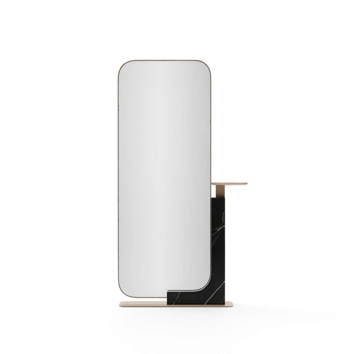 Caracole Overlap Floor Mirror – front view – Lusso Furniture Miami