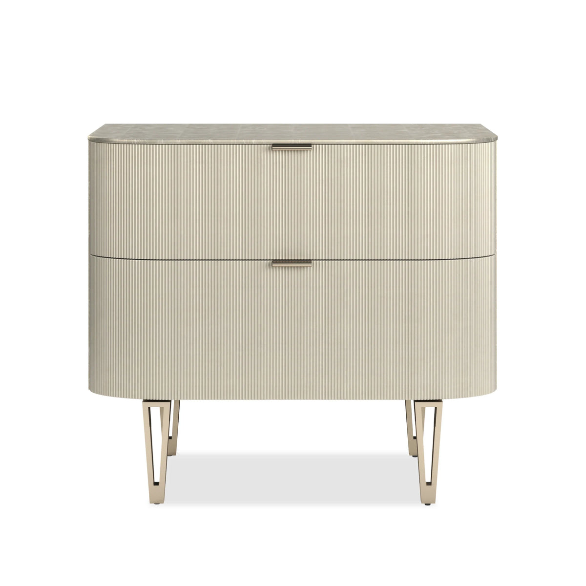 Caracole Love Closed Nightstand – view 11 – Lusso Furniture Miami