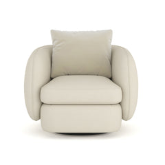 Caracole Lumi Swivel Chair – front view – Lusso Furniture Miami