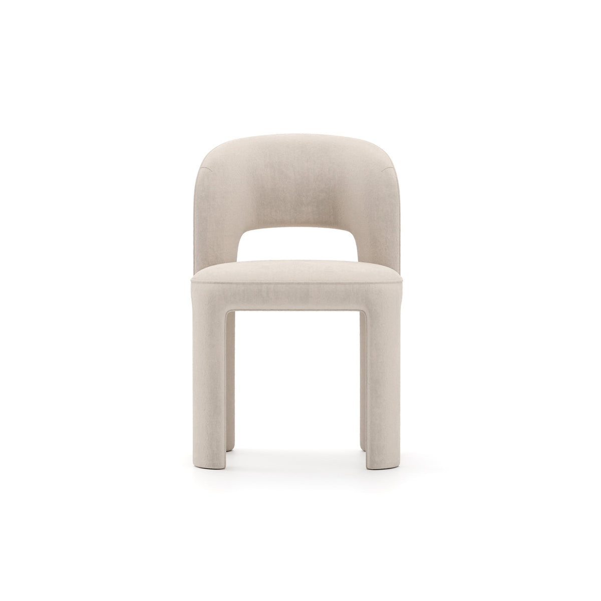 Caracole Overlap Side Chair – front view – Lusso Furniture Miami