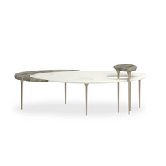 Caracole Resonance Cocktail Table – front view – Lusso Furniture Miami