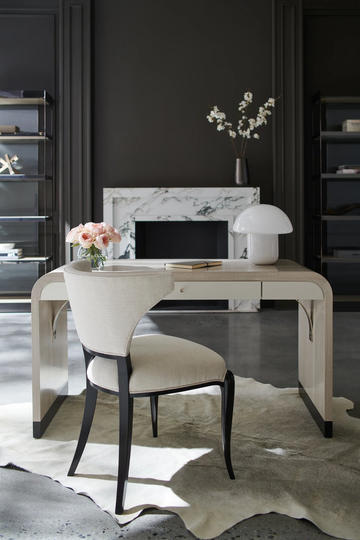 Caracole Be My Guest Dining Chair – angle view – Lusso Furniture Miami
