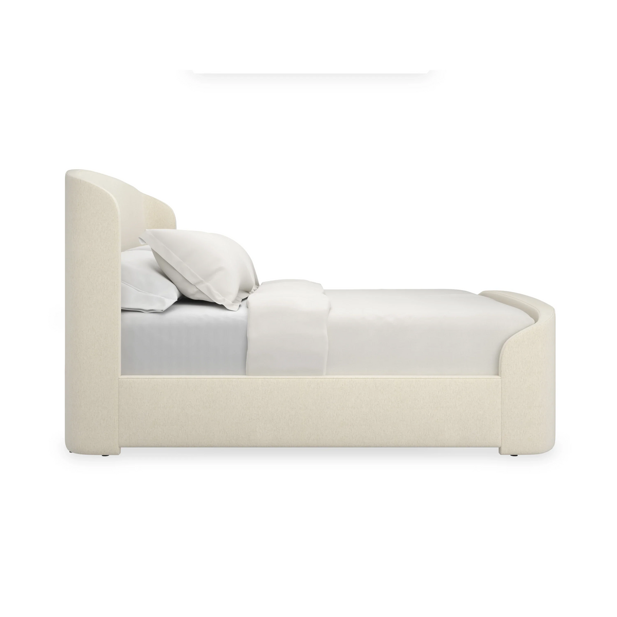 Caracole Soft Embrace Bed – side view – Lusso Furniture Miami