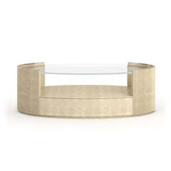 Caracole Love Oval Cocktail Table – room setting – Lusso Furniture Miami