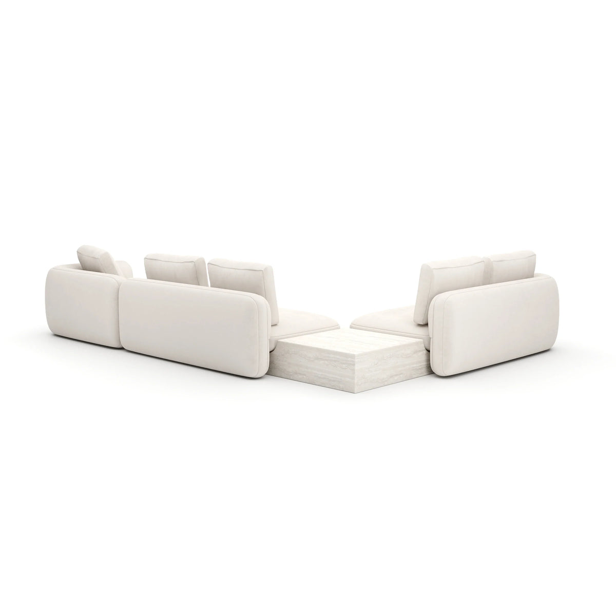 Caracole Overlap Sectional – view 85 – Lusso Furniture Miami