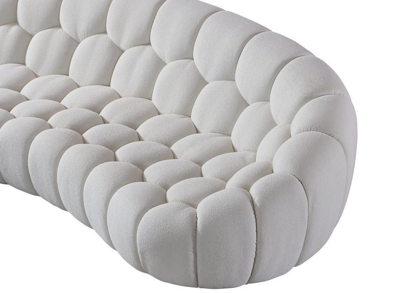 Nest Boucle Collection – Curved Sofa, Armchair & Ottoman-zoom-
