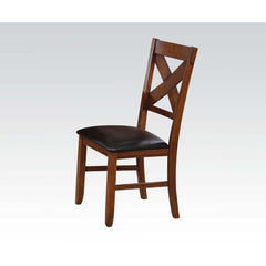 ACME Apollo Side Chair Set of 2 – front view – Lusso Furniture Miami