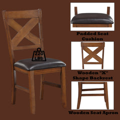 ACME Apollo Side Chair Set of 2 – side view – Lusso Furniture Miami