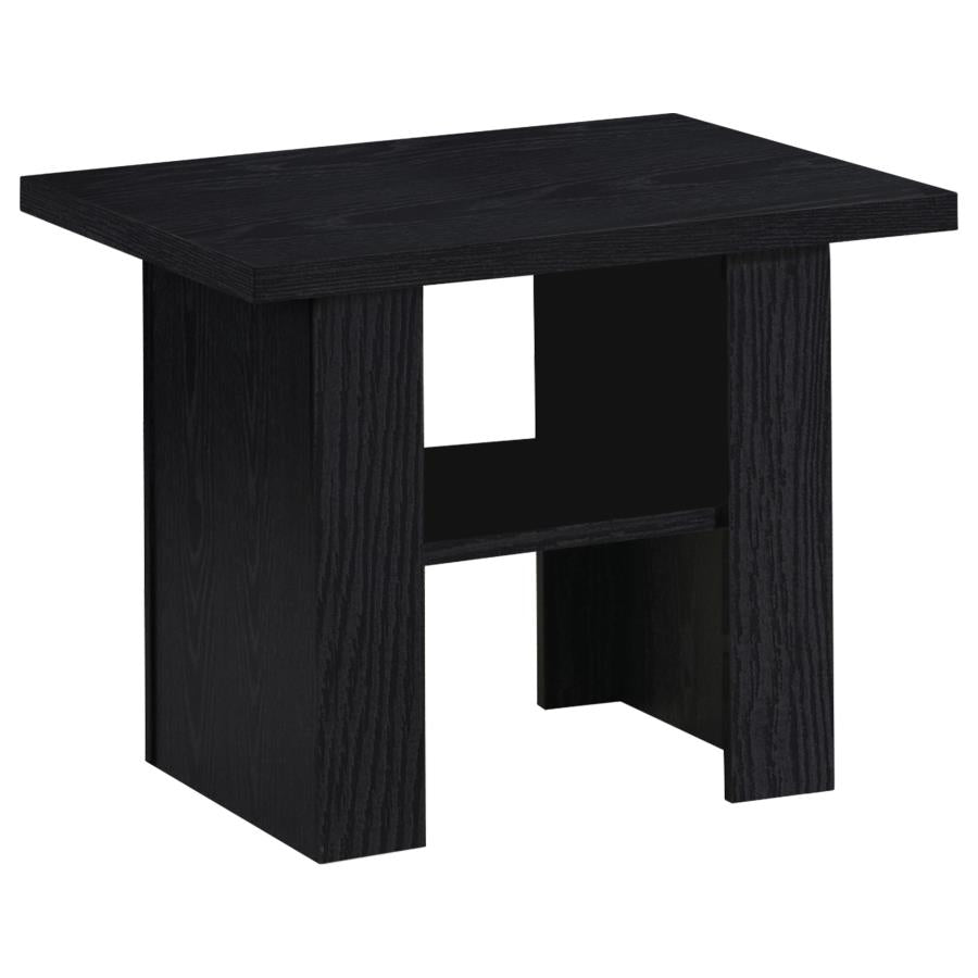 Rodez 3-piece Engineered Wood Coffee Table Set Black-4
