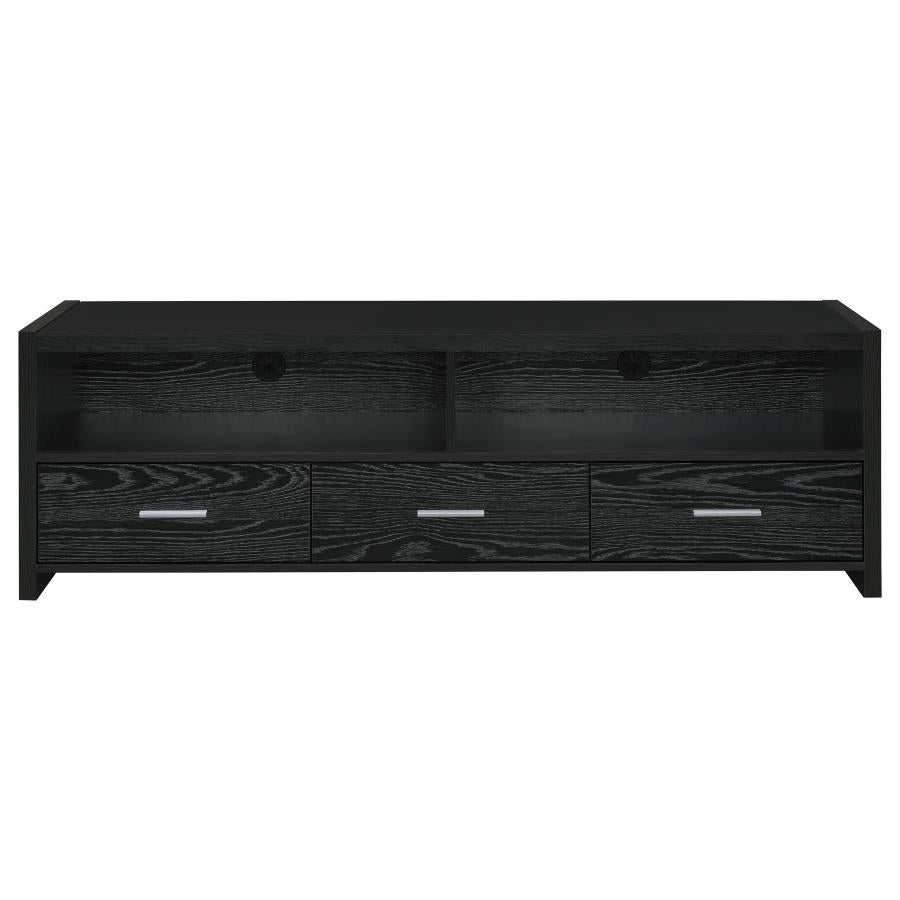Alton 3-drawer Engineered Wood 61-inch TV Stand Black Oak-zoom-4
