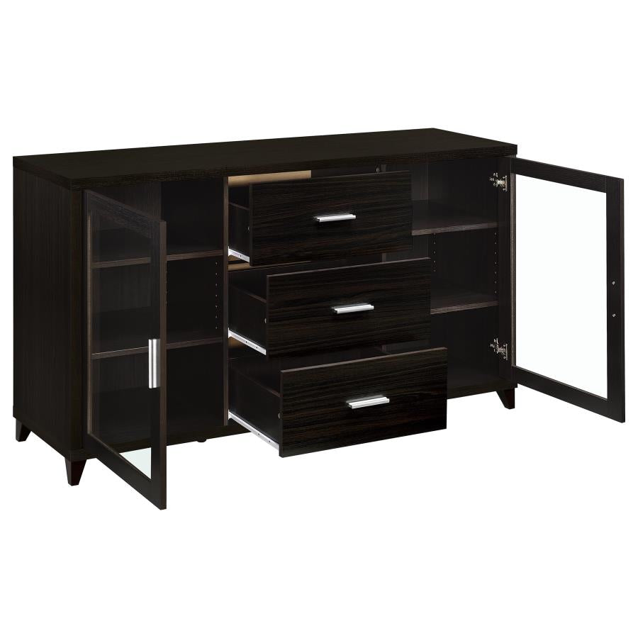 Lewes 2-door Engineered Wood 60-inch TV Stand Cappuccino-zoom-3