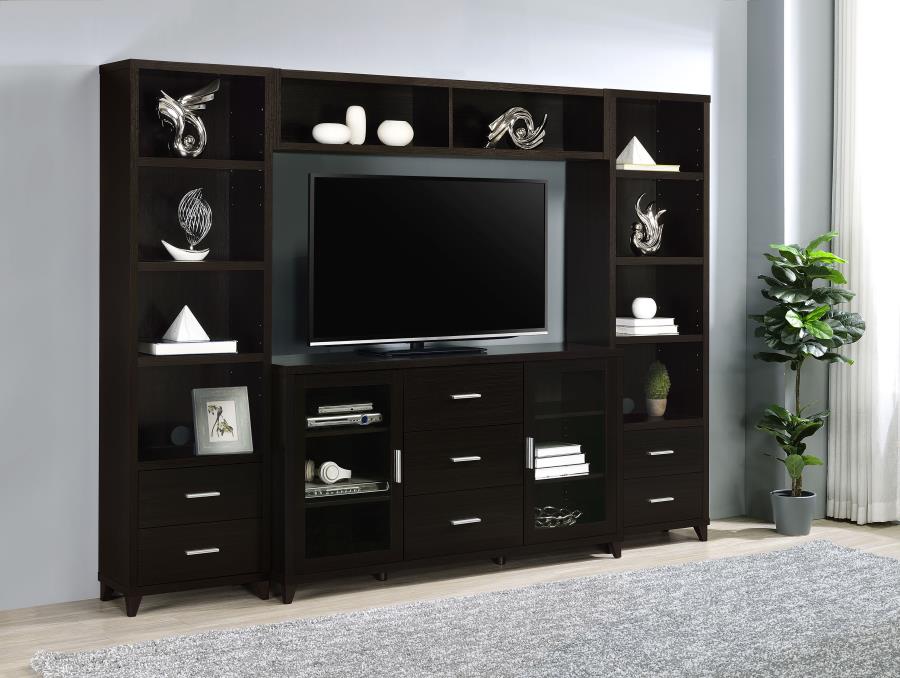 Lewes 2-door Engineered Wood 60-inch TV Stand Cappuccino-11