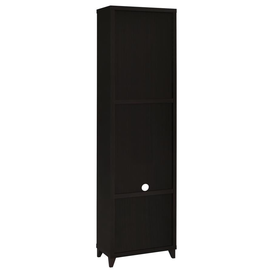 Lewes 4-shelf Engineered Wood Media Tower Cappuccino-6