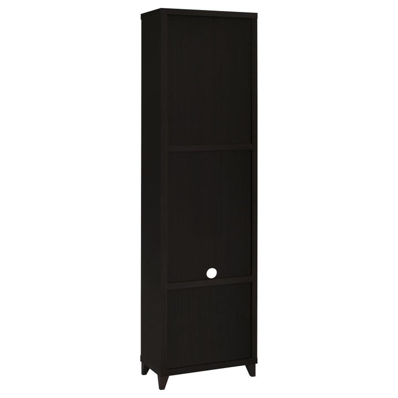 Lewes 4-shelf Engineered Wood Media Tower Cappuccino-zoom-