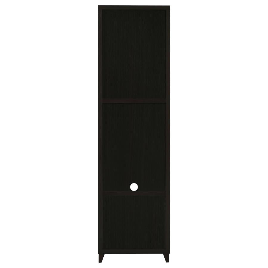 Lewes 4-shelf Engineered Wood Media Tower Cappuccino-7