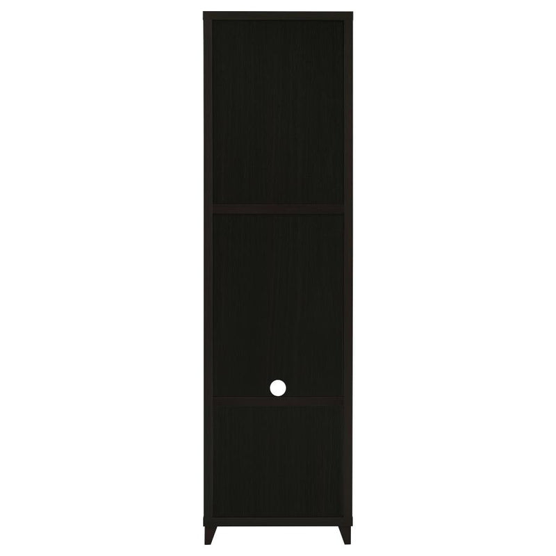 Lewes 4-shelf Engineered Wood Media Tower Cappuccino-zoom-