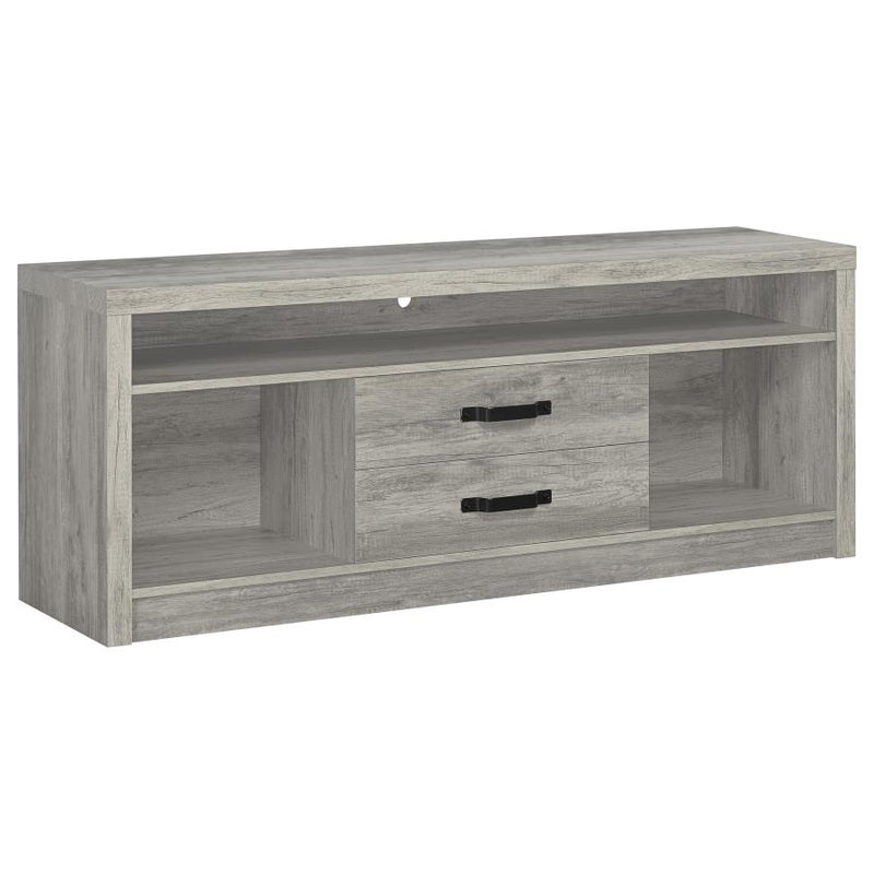 Burke 3-piece 59-inch TV Entertainment Center Grey Driftwood-zoom-