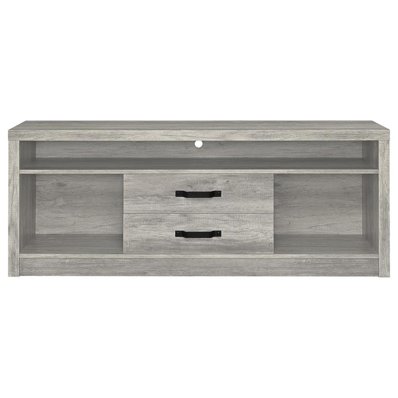 Burke 3-piece 59-inch TV Entertainment Center Grey Driftwood-zoom-