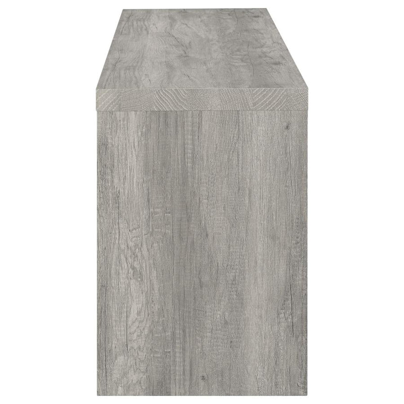 Burke 3-piece 59-inch TV Entertainment Center Grey Driftwood-zoom-