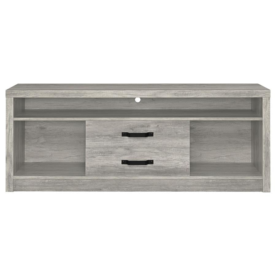 Burke 2-drawer Engineered Wood 59-inch TV Stand Grey Driftwood-zoom-4