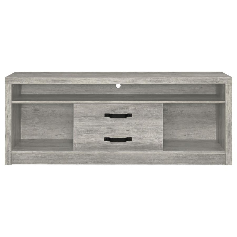 Burke 2-drawer Engineered Wood 59-inch TV Stand Grey Driftwood-zoom-