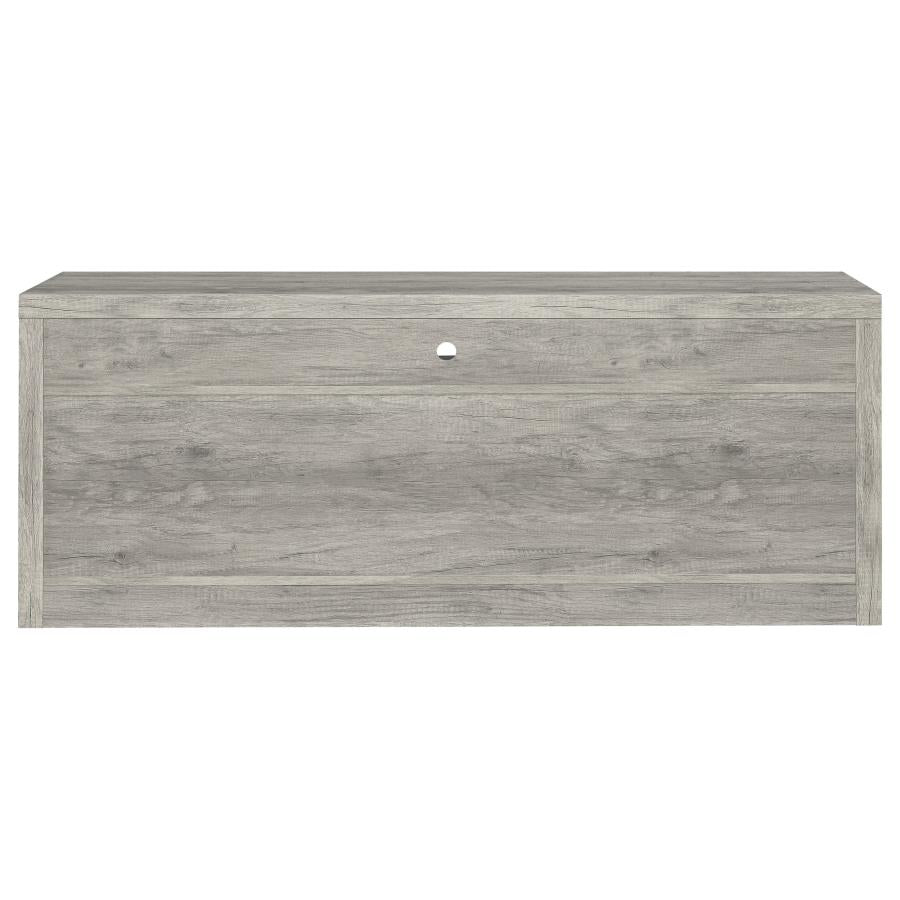 Burke 2-drawer Engineered Wood 59-inch TV Stand Grey Driftwood-7