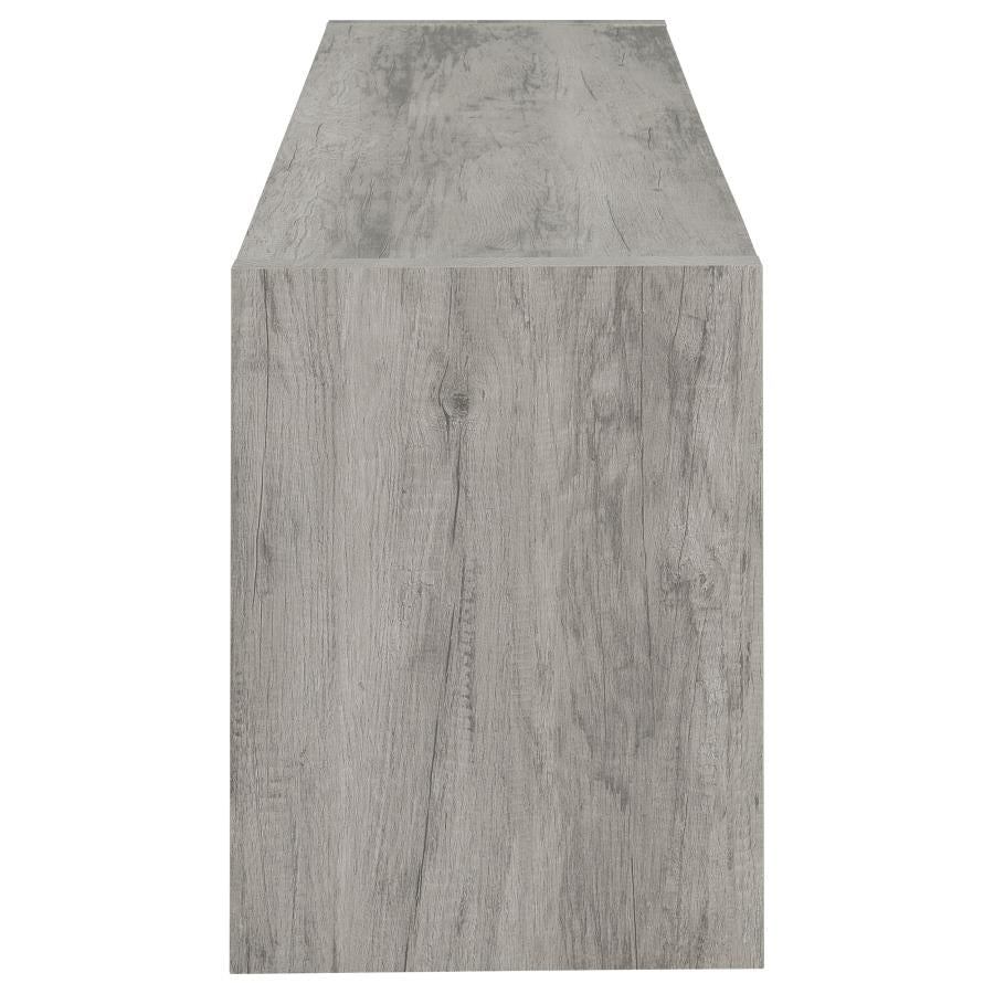 Burke 2-door Engineered Wood 71-inch TV Stand Grey Driftwood-6
