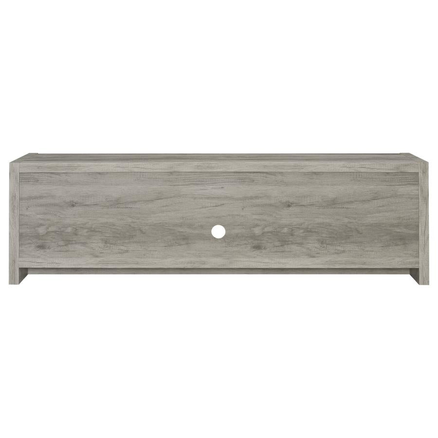 Burke 2-door Engineered Wood 71-inch TV Stand Grey Driftwood-zoom-7