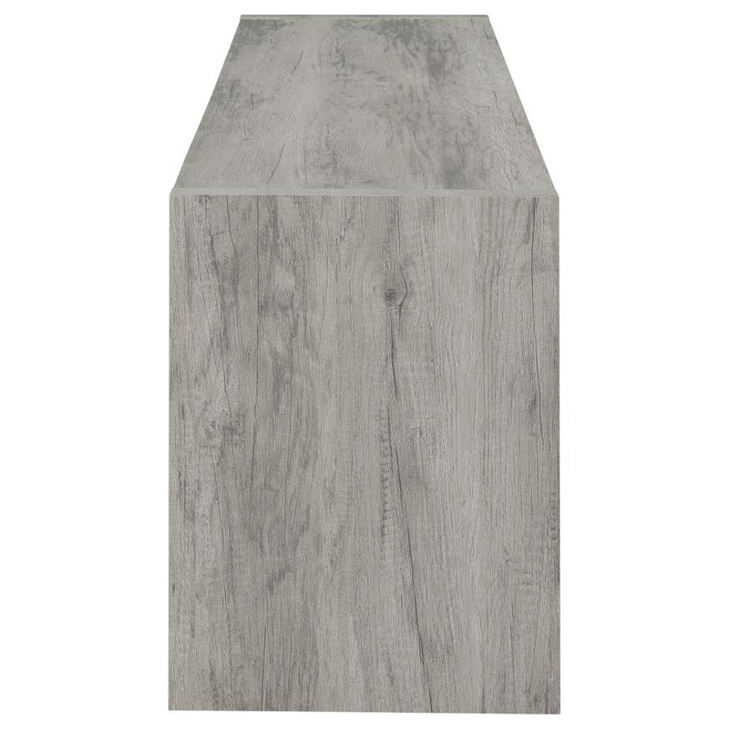 Burke 2-door Engineered Wood 71-inch TV Stand Grey Driftwood-zoom-