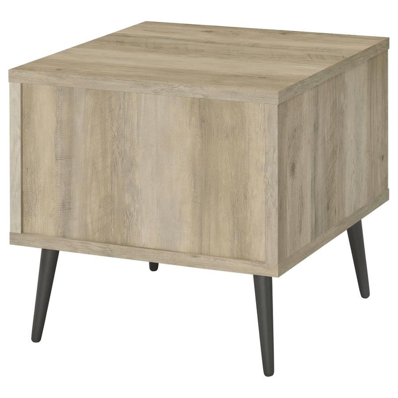 Welsh Square Engineered Wood Side End Table Distressed Pine-zoom-