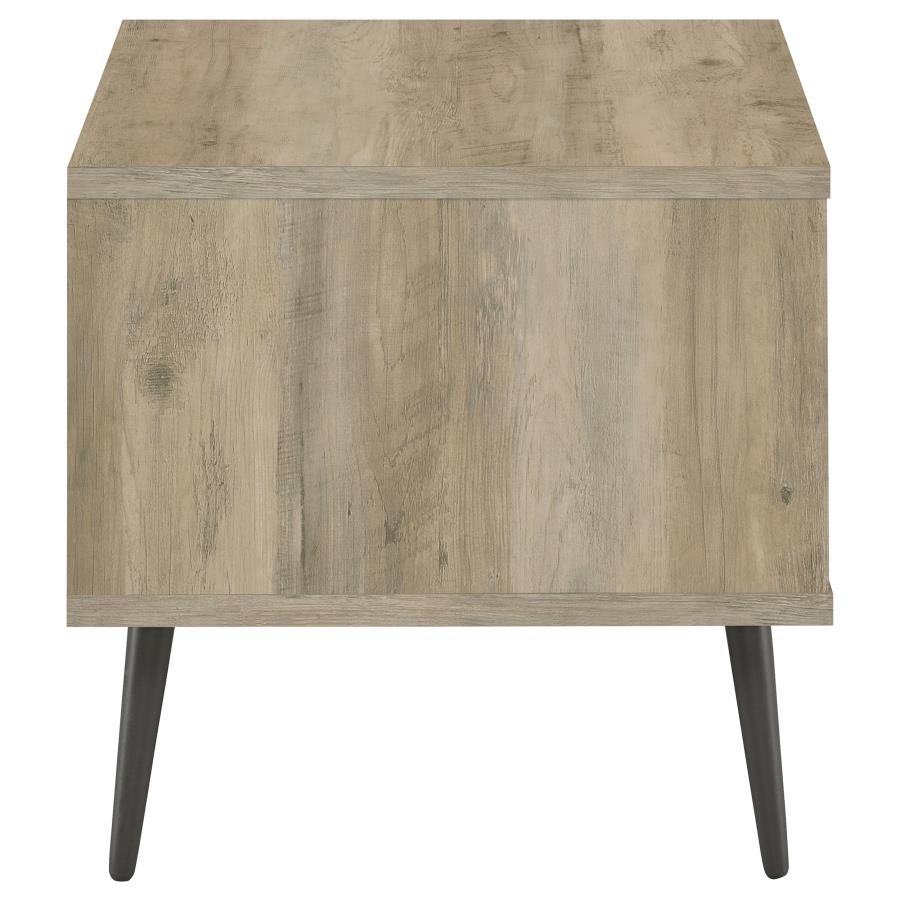 Welsh Square Engineered Wood Side End Table Distressed Pine-zoom-9