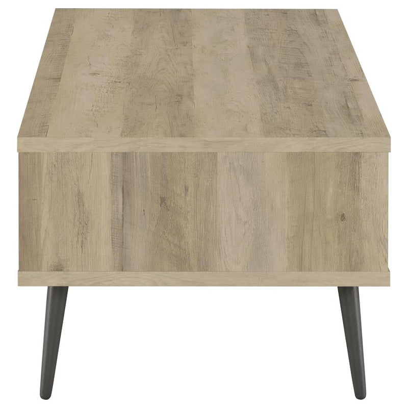 Welsh 1-drawer Engineered Wood Coffee Table Distressed Pine-zoom-